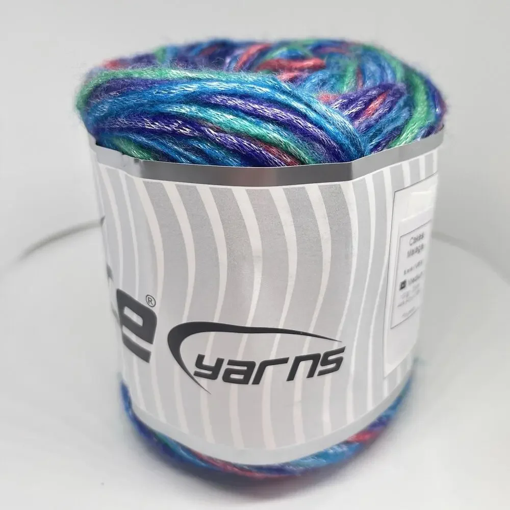 ICE Yarns Cakes Malaga Yarn, Blue Pink Green Purple